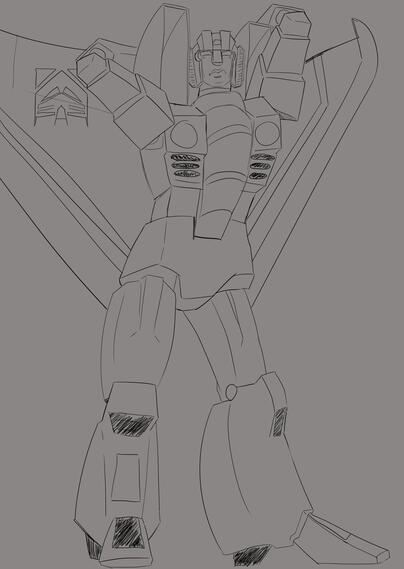 Starscream Sketch (Transformers)