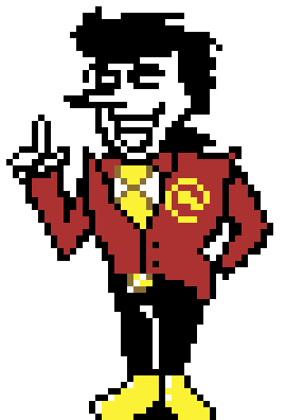 Animated Spamton (Big shot Era) (Deltarune) Pixel Talking Sprite