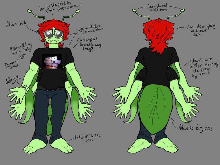 wuurzle (Fursona) Reference Sheet