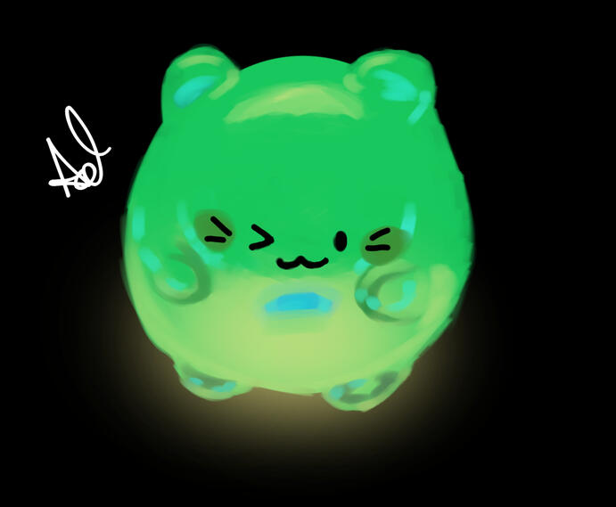 Glowing cat